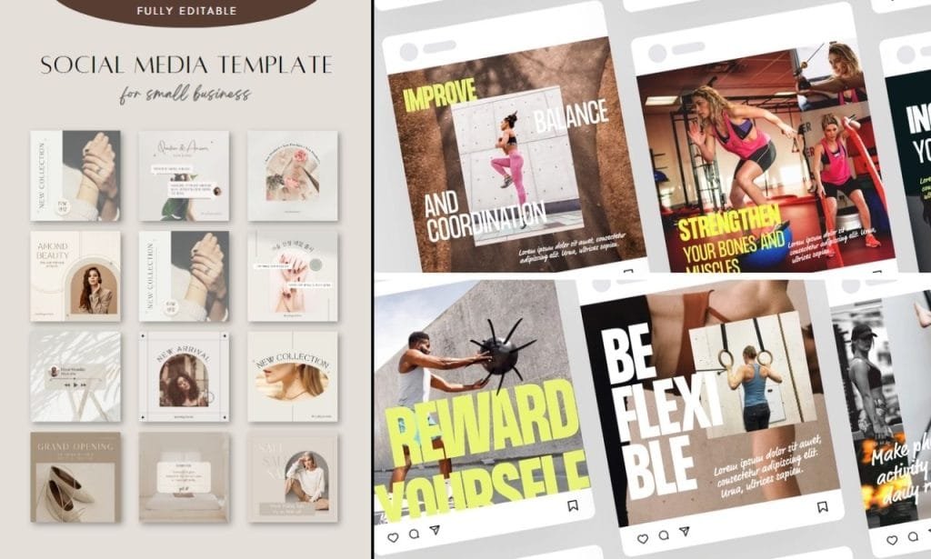 Social media post design