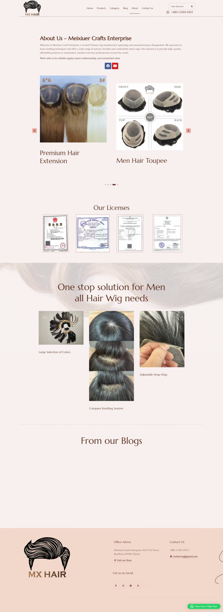MX Hair About Page