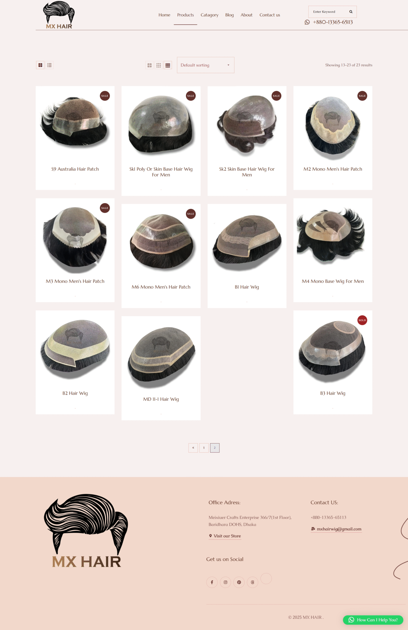 MX Hair Product page 2